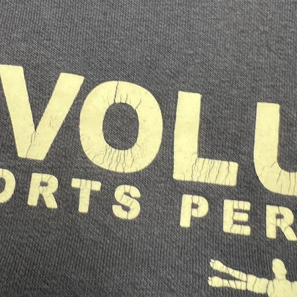 Nike Hoodie Mens L Blue Evolution Sports Performance Distressed Faded Pullover